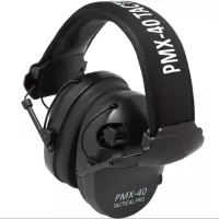 Наушники активные стрелковые PMX Tactical Pro PMX-40B 27-85 ДБ (Черный / Зеленый)