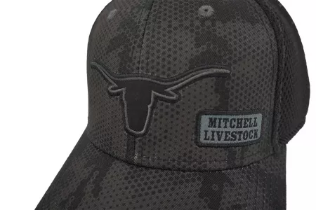 Кепка-бейсболка Mitchell Livestock Черная