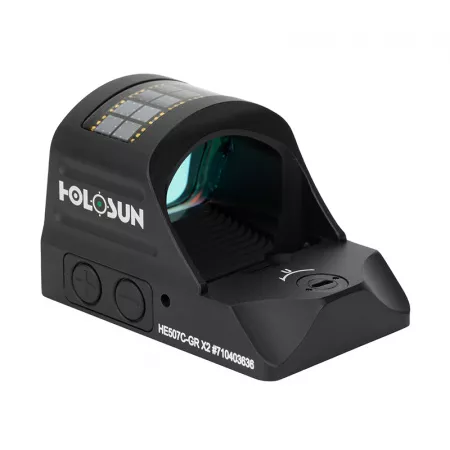 Коллиматор Holosun OpenELITE HE507C-GR X2, работает с ПНВ, зеленая марка, без кронштейна