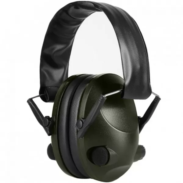 Наушники активные стрелковые PMX Tactical Pro PMX-55 26-85 ДБ Чёрный / Зеленый