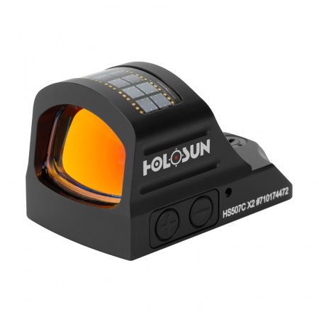 Коллиматор Holosun OpenReflex micro HS507C X2, работает с ПНВ, красная марка, без кронштейна